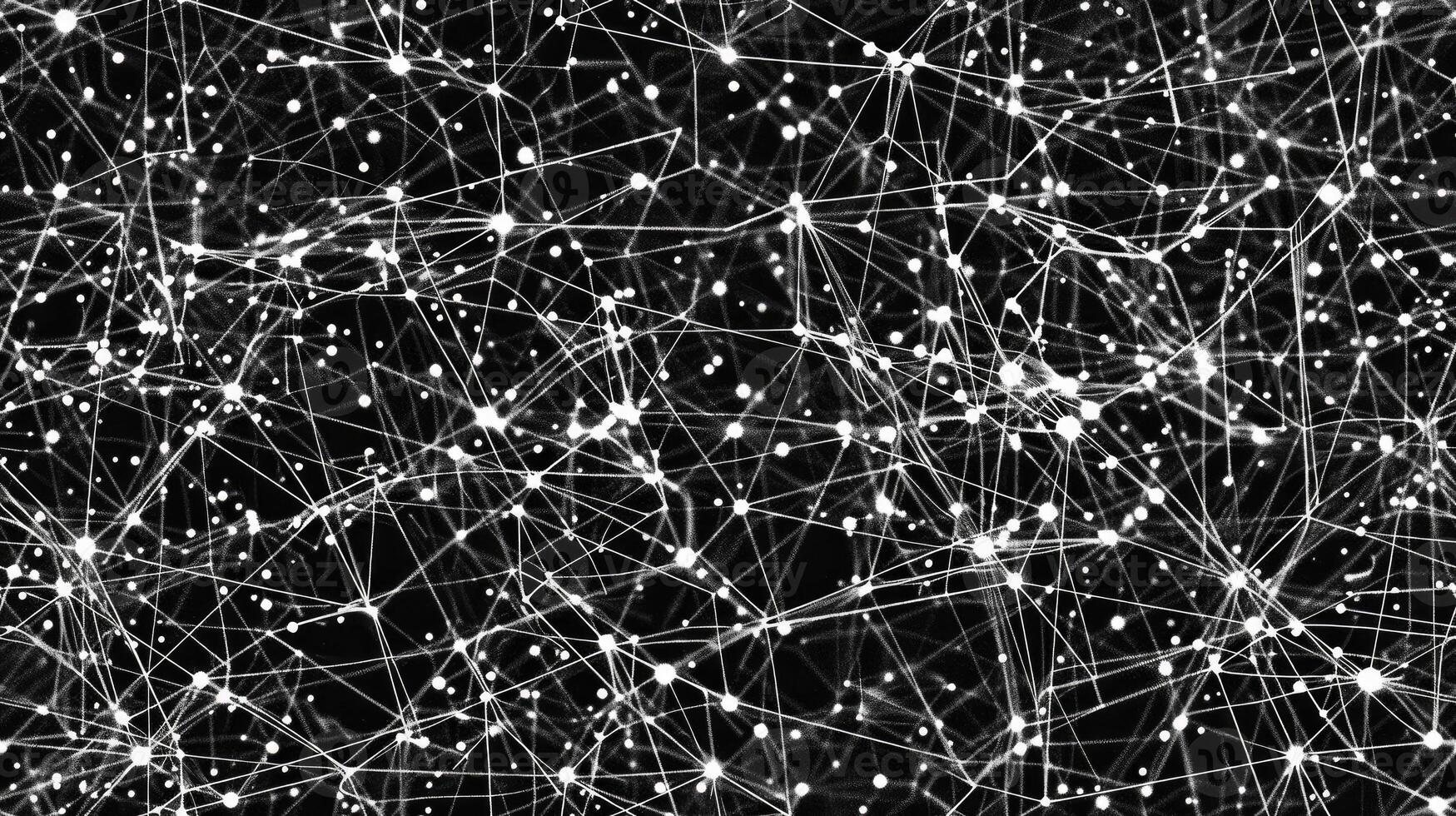 Abstract background of a network of dots and lines photo