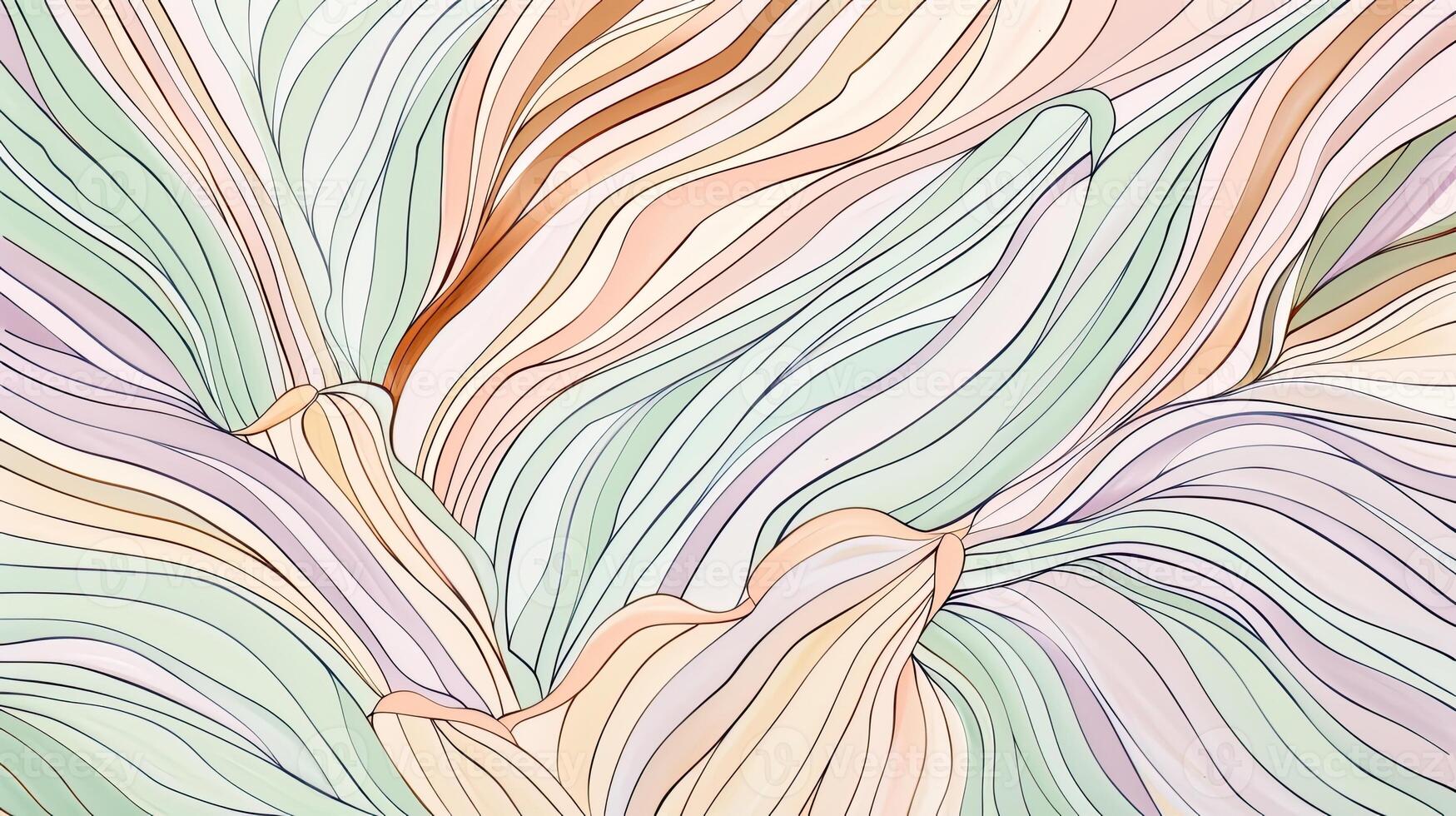Abstract background with wavy lines and colors photo
