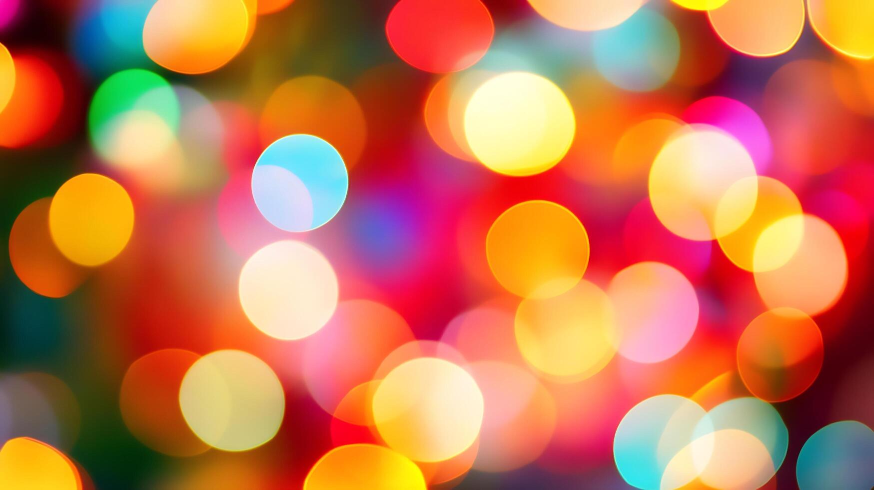 Sparkling Bokeh Glow Effects in Dreamy HD Background with Vibrant Lights photo