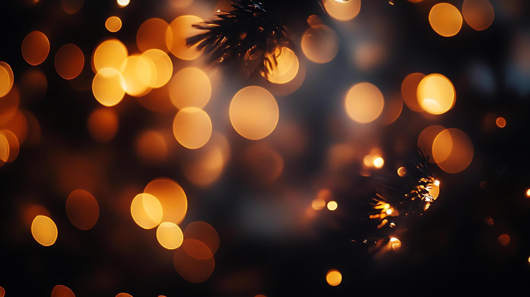 Captivating Sparkling Glow Effects with Stunning Bokeh Lights in HD Background photo