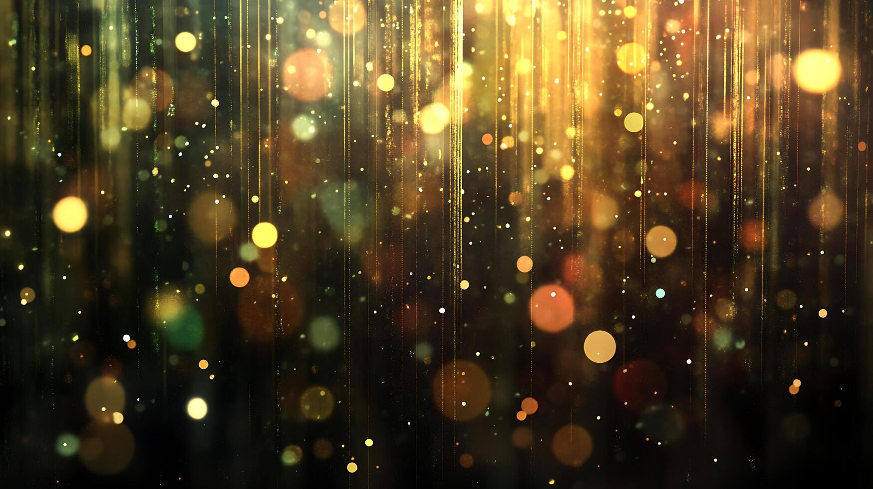 Stunning Radiant Glow Effects with Vibrant Bokeh Lights in HD Background photo