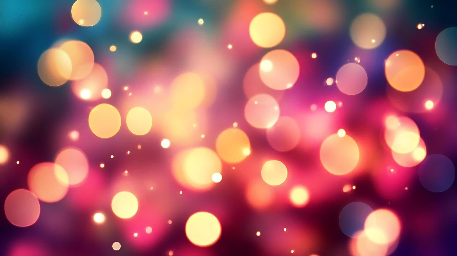 Stylish Captivating Glow Effects in Dreamy HD Background with Vibrant Bokeh photo
