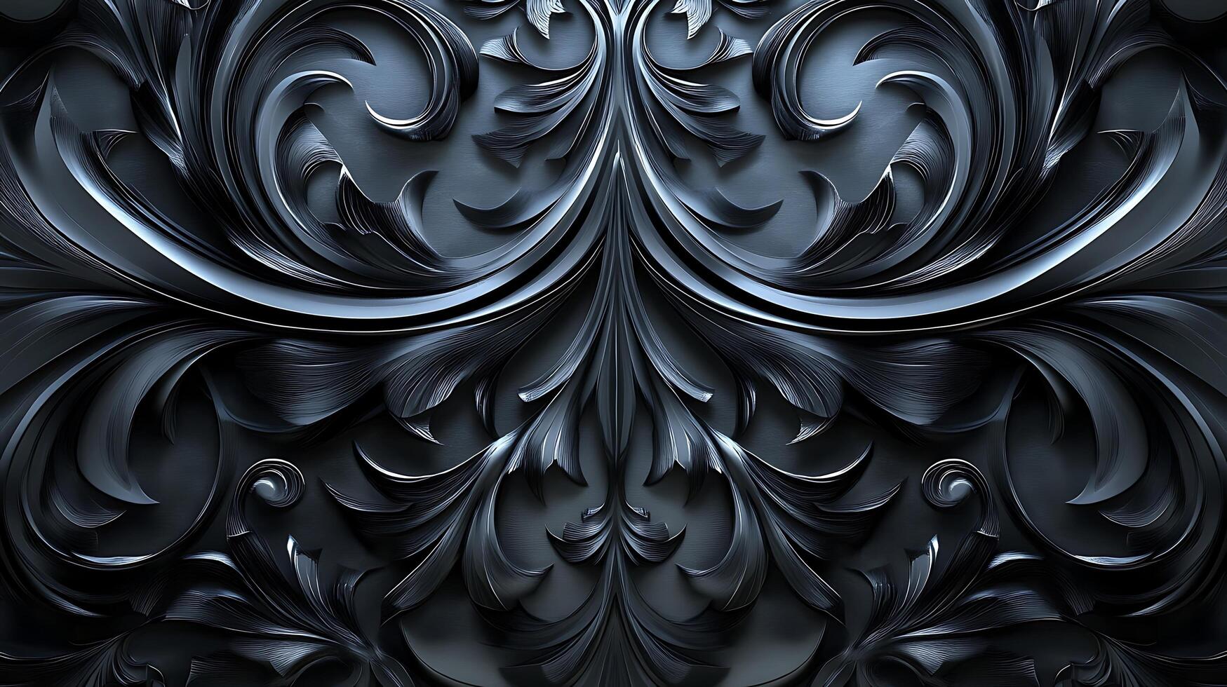 Luxurious Abstract Wave Patterns Reflecting Gold and Marble Sophistication photo