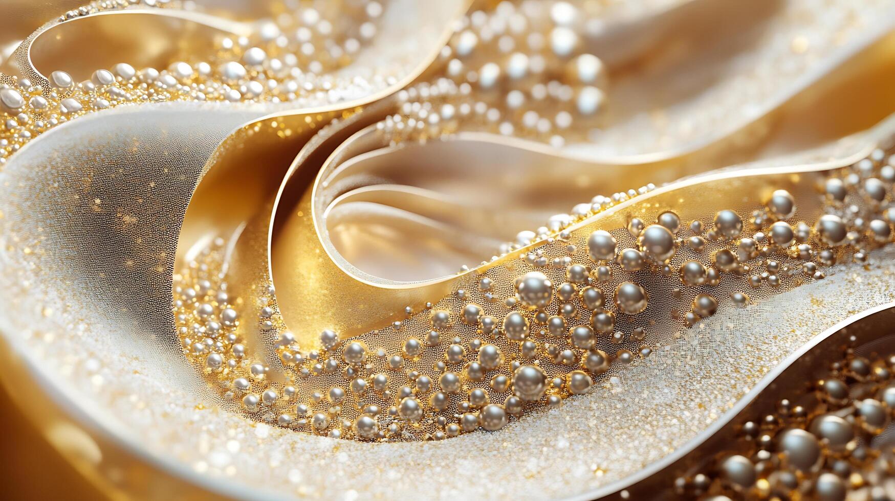 Elegant Wave Backgrounds Combining Marble Texture and Gold Highlights photo