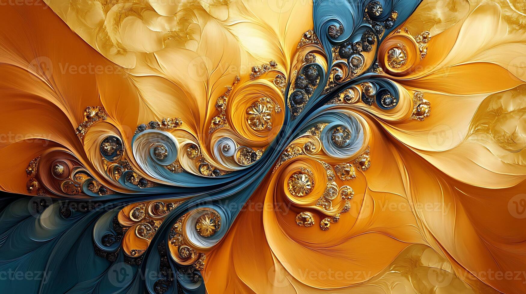 Sophisticated Abstract Patterns with Gold and Marble for Luxurious Spaces photo
