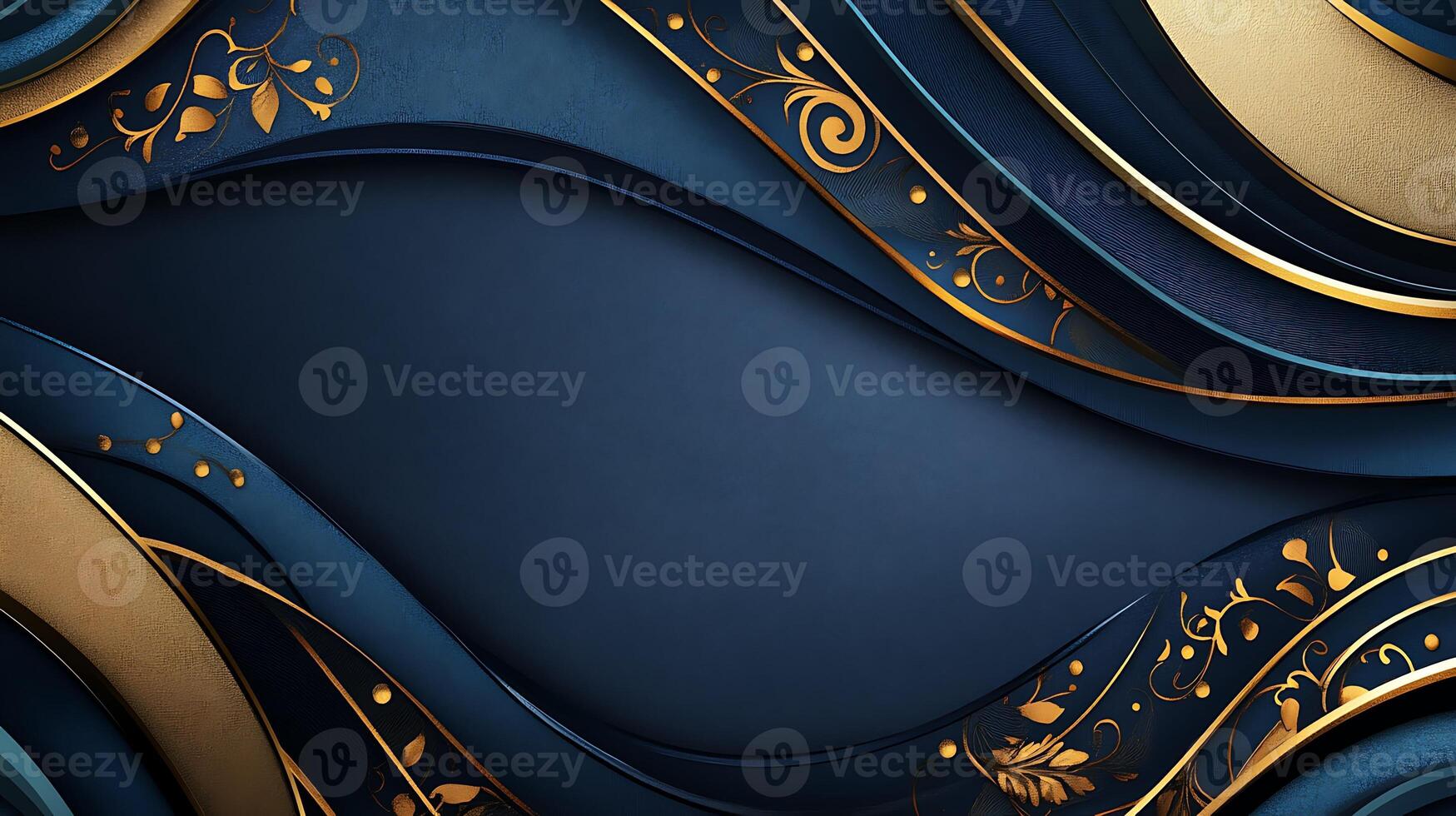 Gold Wave Abstract Wallpapers for Modern Luxury Interiors photo