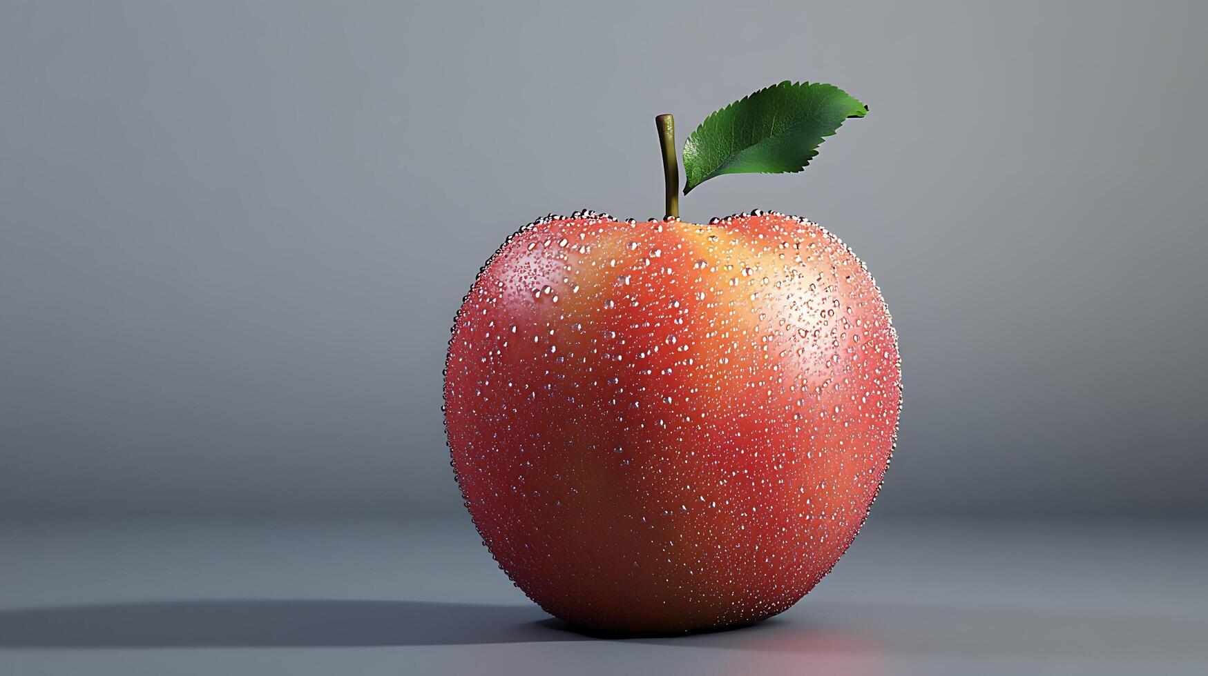 Crisp, Red Apple in Close-Up photo