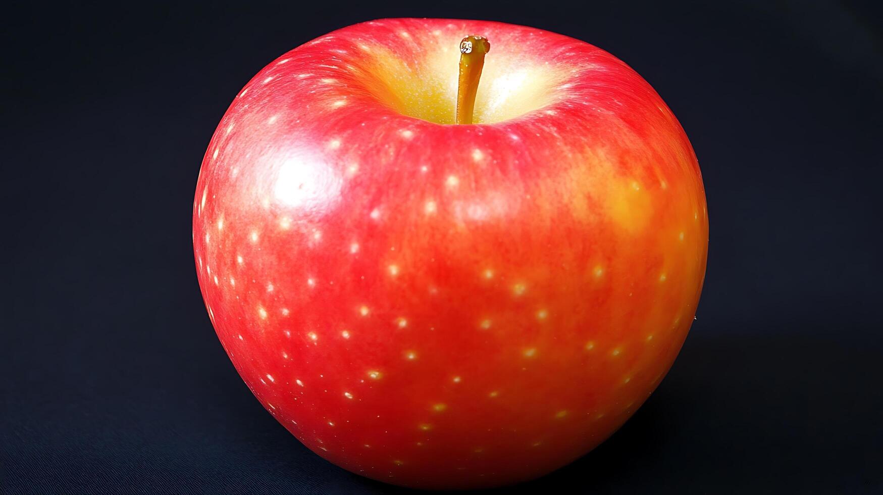 Macro Shot of a Glossy, Fresh Apple photo