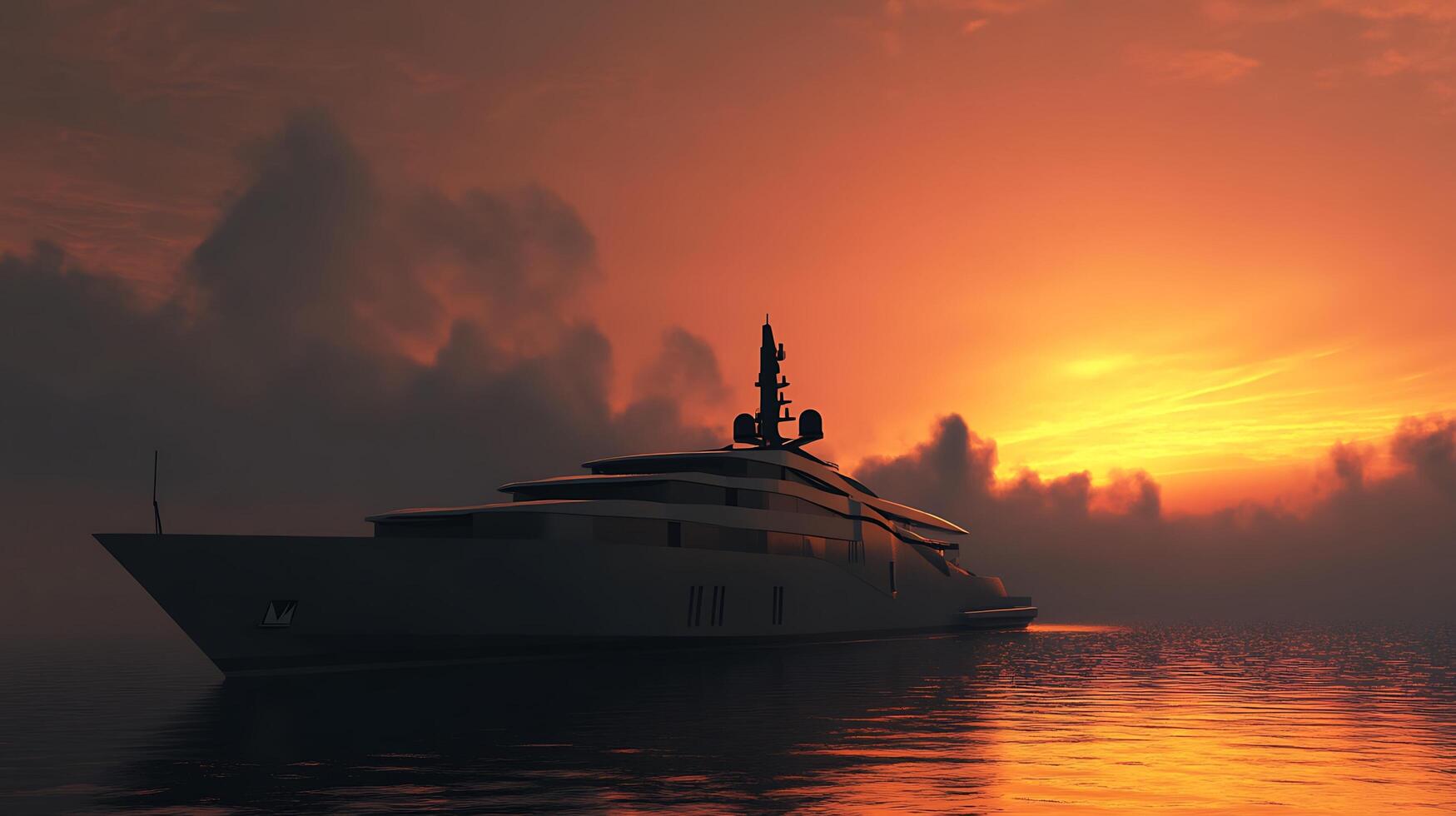 Realistic Modern Boat Design Captured in Detailed High-Resolution photo