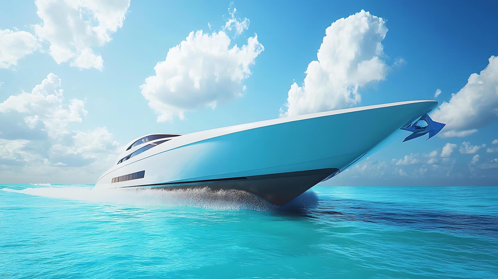 True-To-Life Modern Boat Captured in Exceptional High-Resolution Detail photo