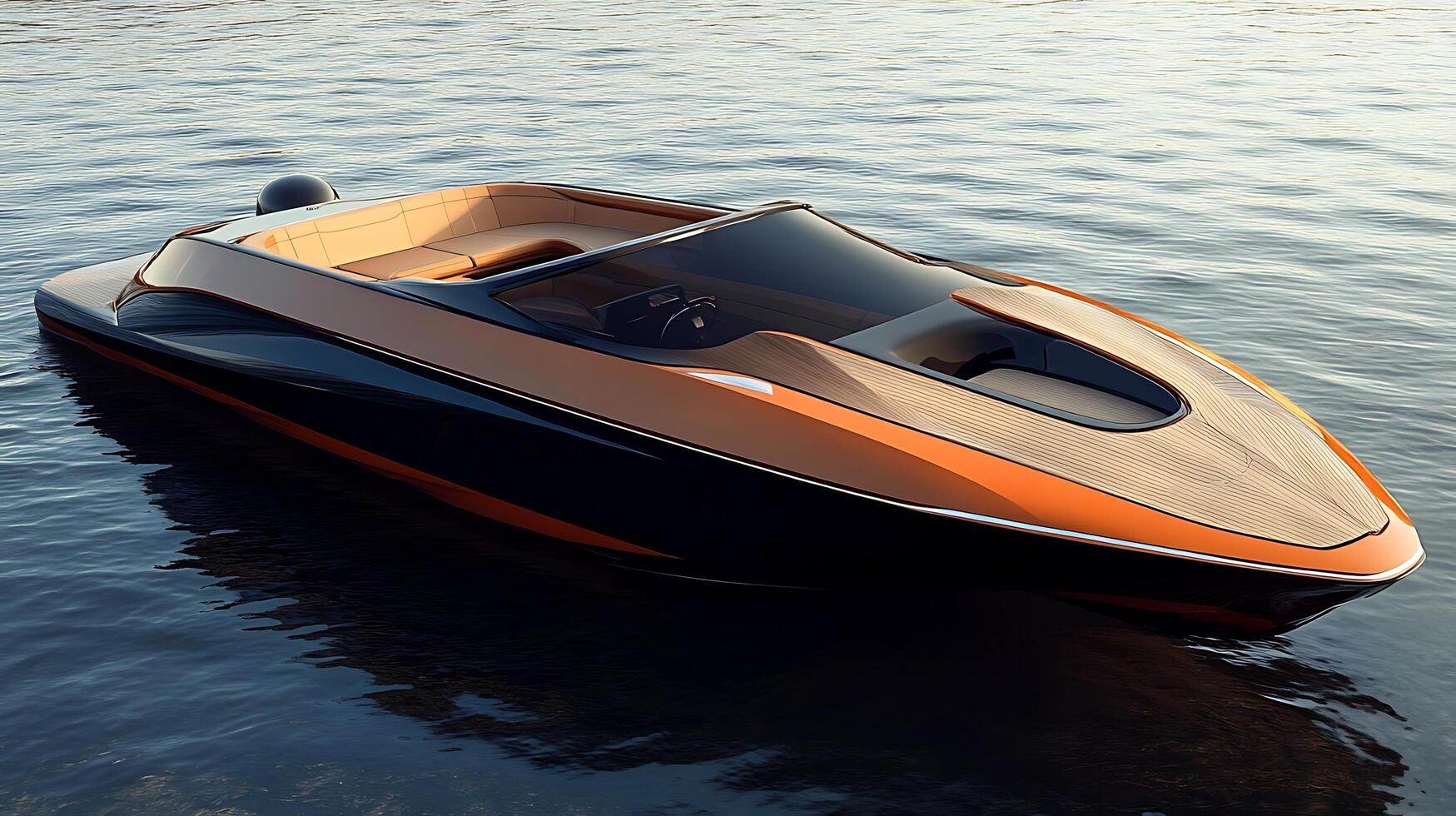 Modern Boat Rendering in High Resolution with Stunning Realistic Detail photo