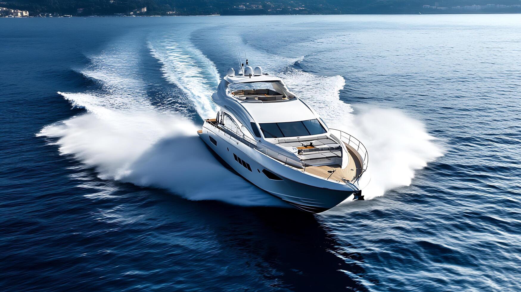 Beautifully Rendered Modern Boat with Realistic Details and Oceanic Vibes photo