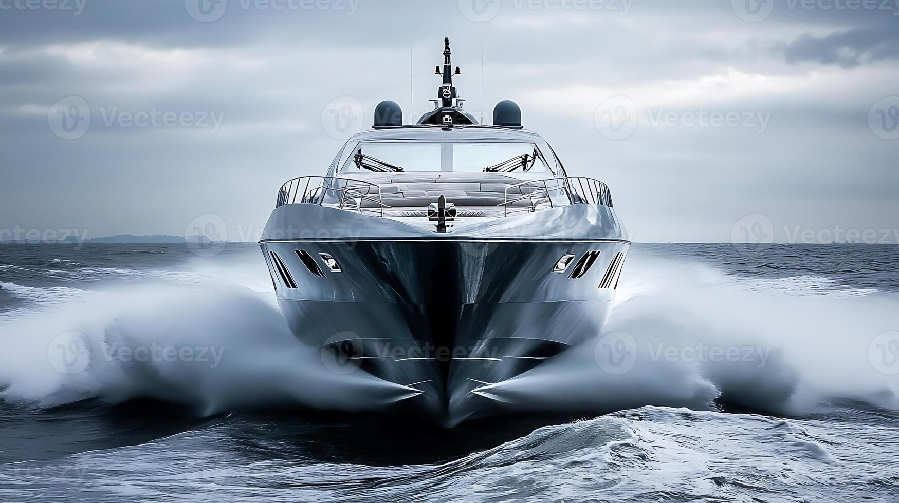 Ultra High-Definition of a Realistic and Modern Boat Concept photo