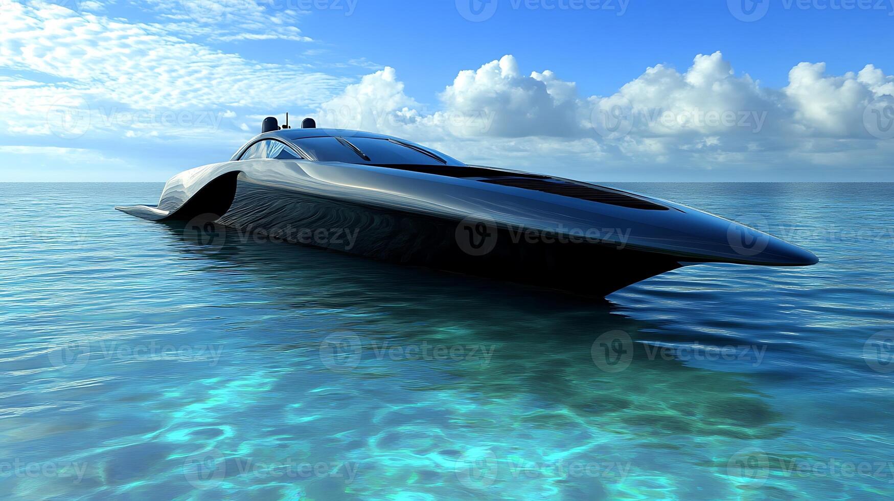 Modern Boat with Realistic Precision in Ultra High Definition photo