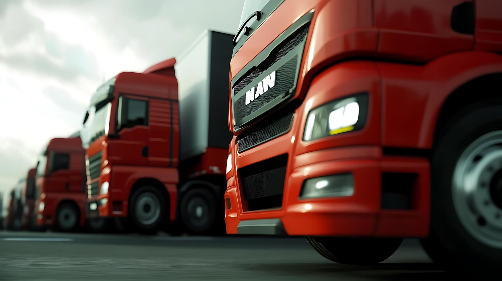 Cargo trucks ensuring smooth transportation for the global economy demand photo