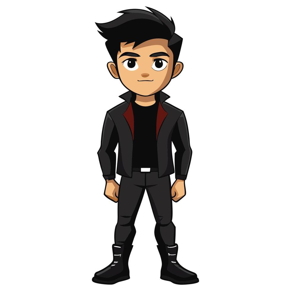 A cartoon drawing of a man with a smile on his face vector