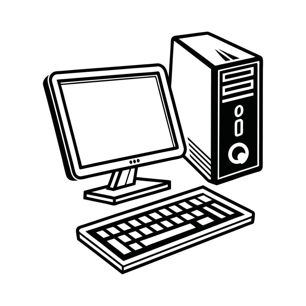 Flat workspace with modern elements vector