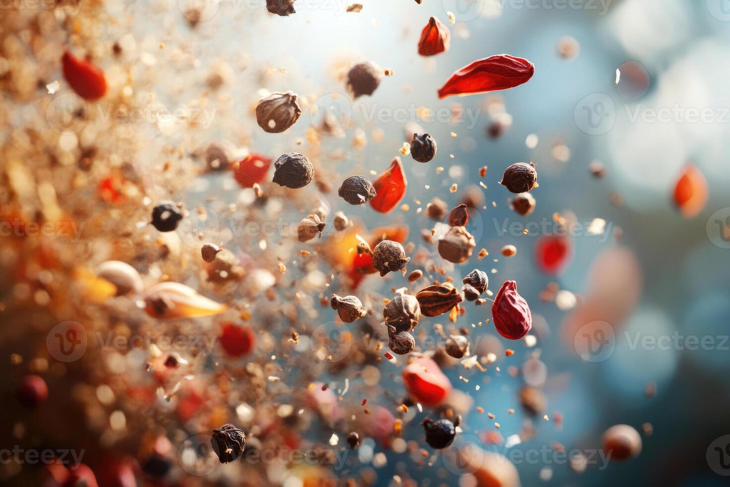 A Burst of Spices in Mid-Air photo