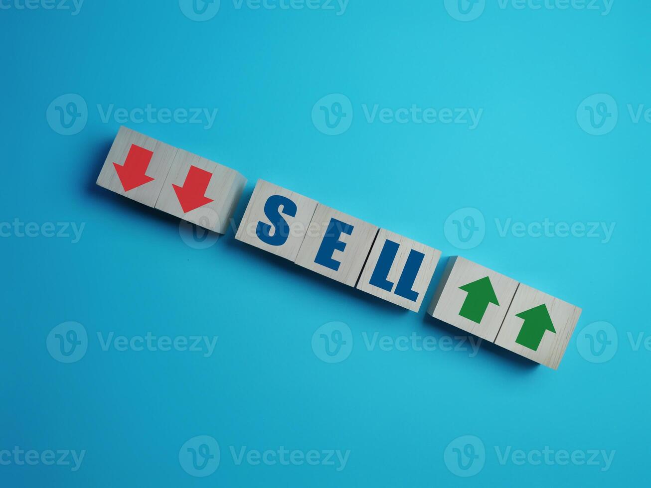 Select sell, Up and down volatility arrow, Stock market photo