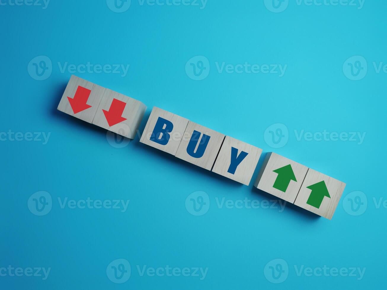 Investment, Stock Market, Buying with Up and Down Arrow Fluctuation photo