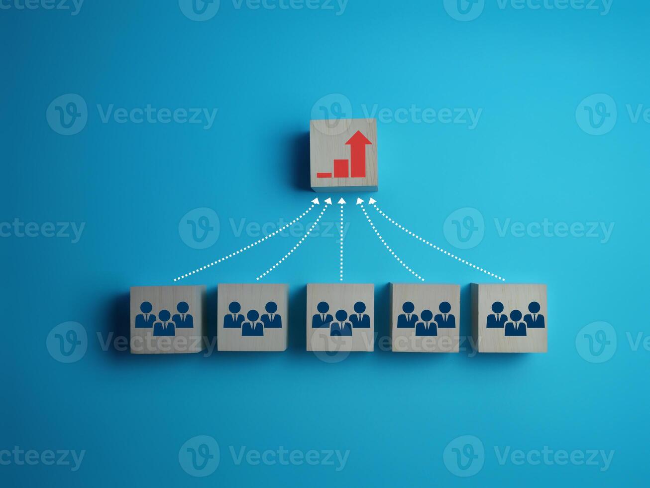 Team Brainstorming, Teamwork for Growth. business concept photo