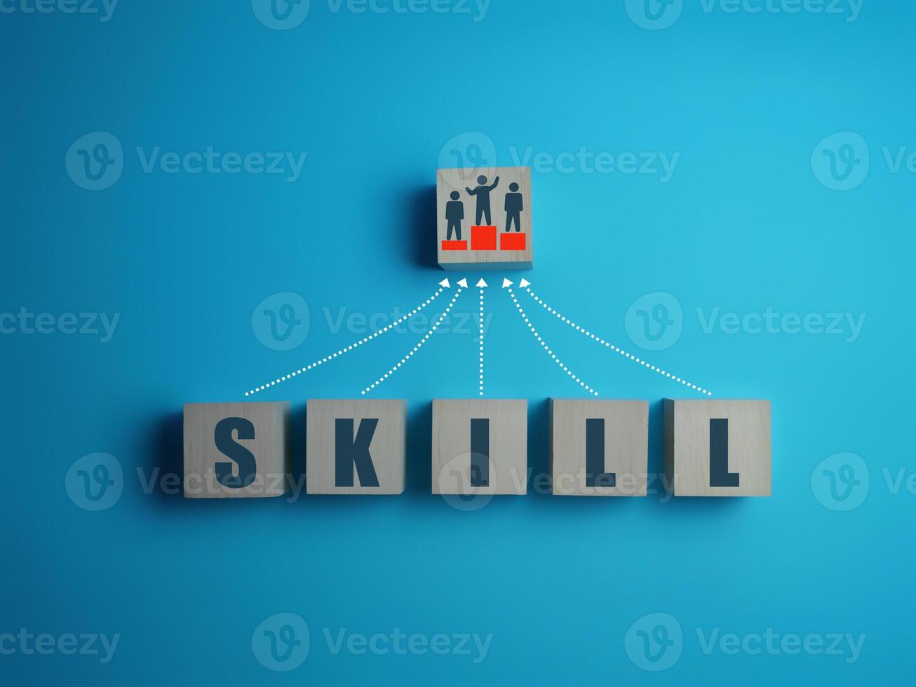 Victory, development, progress graph, accumulate experience and increase skills. business concept photo
