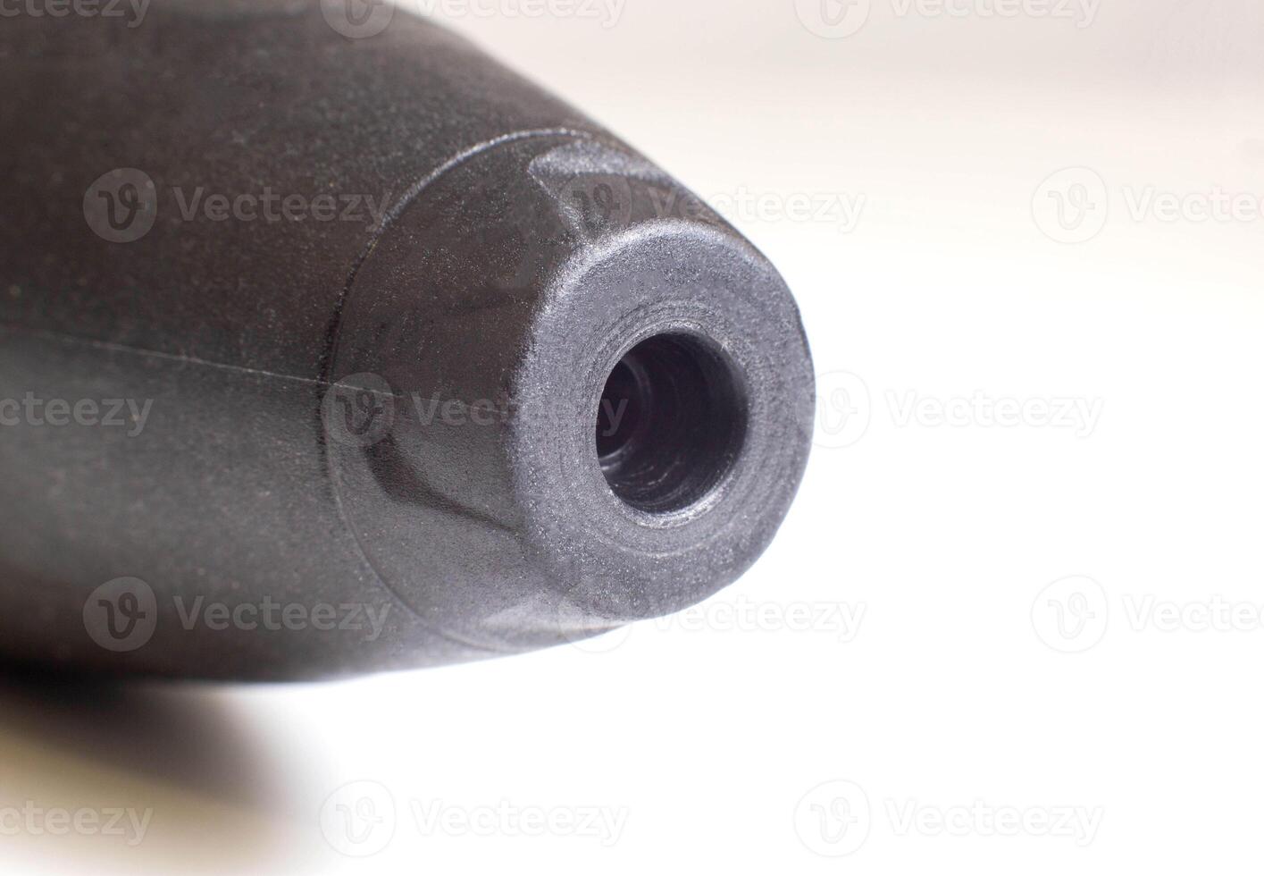 Spray lance with dirt cutter. For stubborn dirt. High pressure washer, macro photo