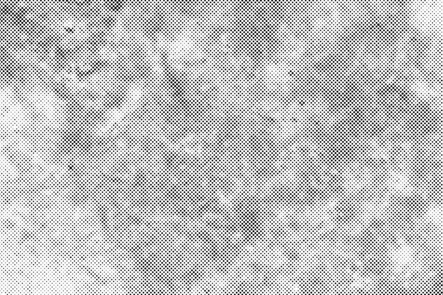 Abstract grunge halftone texture black dost on white background. vector