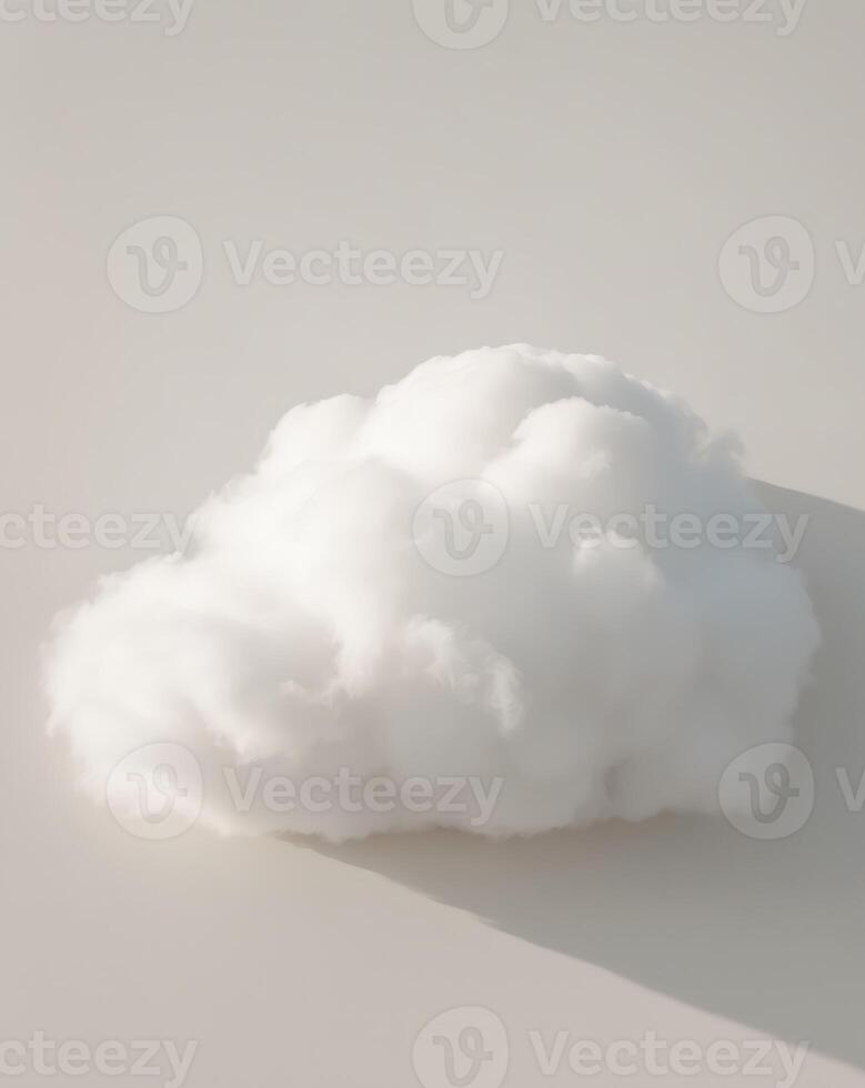 Puffy cloud texture featuring soft white billows with subtle shadows and depth photo