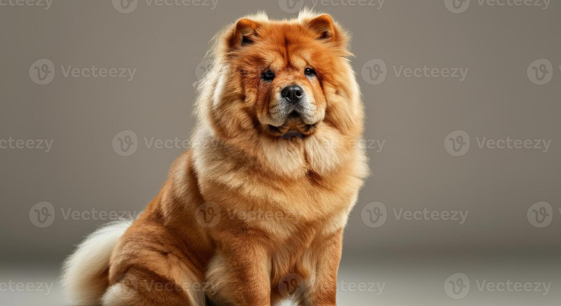 Regal chow chow dog portrait - fluffy lion-like appearance for pet lovers photo
