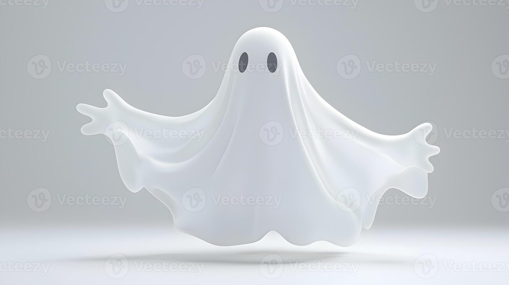 A ghost is flying in the air photo