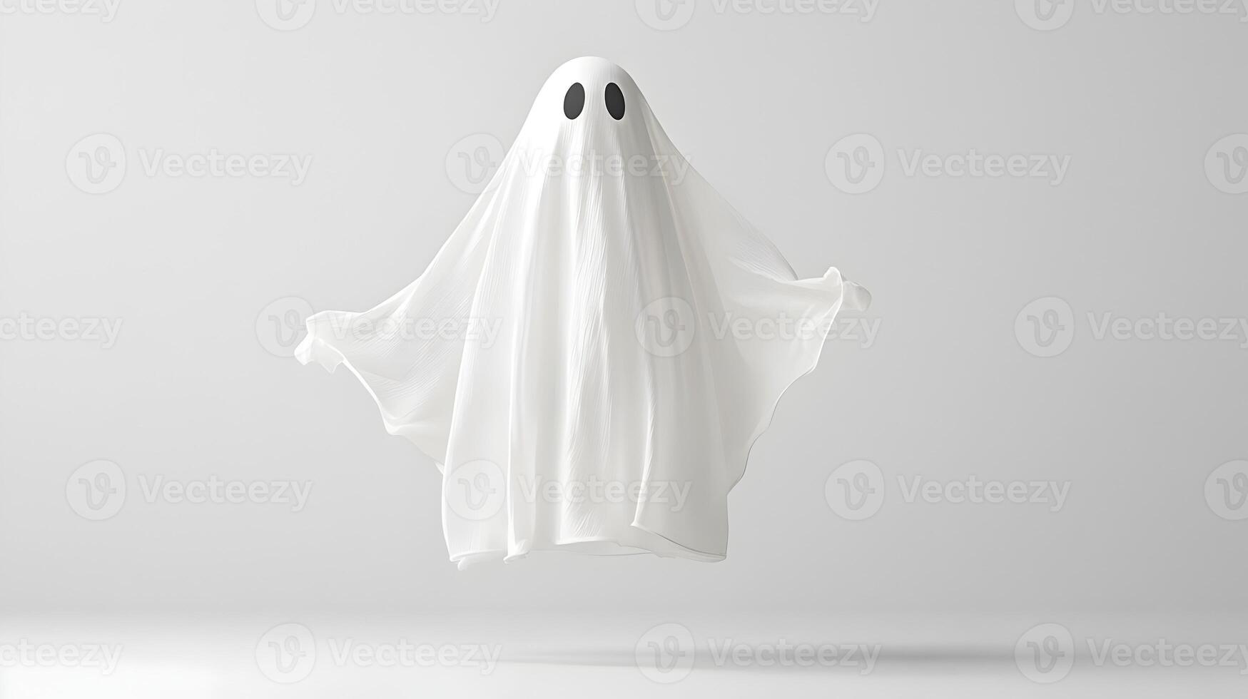 A ghost is flying in the air photo