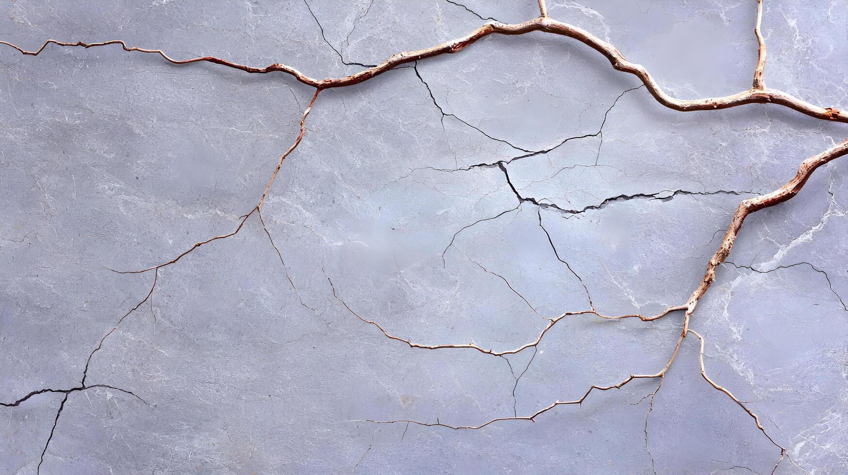 A grey wall with a crack in it photo