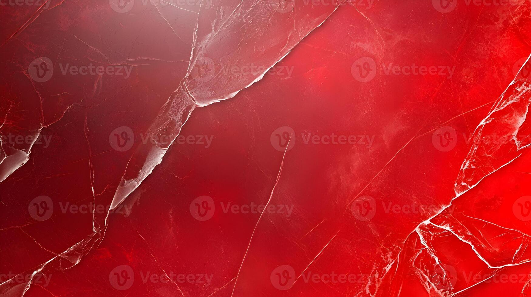 A red ribbon is on a red background photo