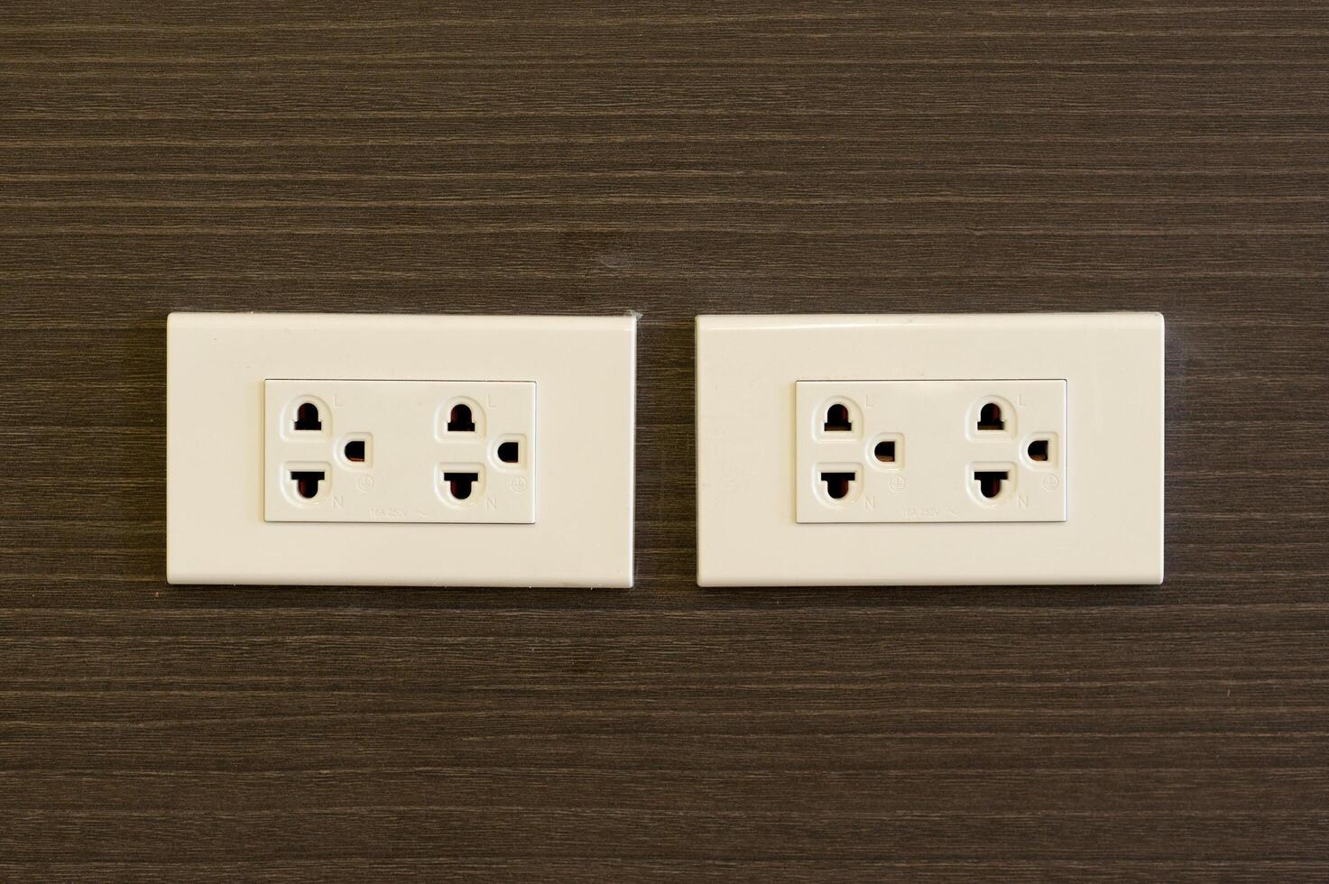 Plug socket in modern place photo