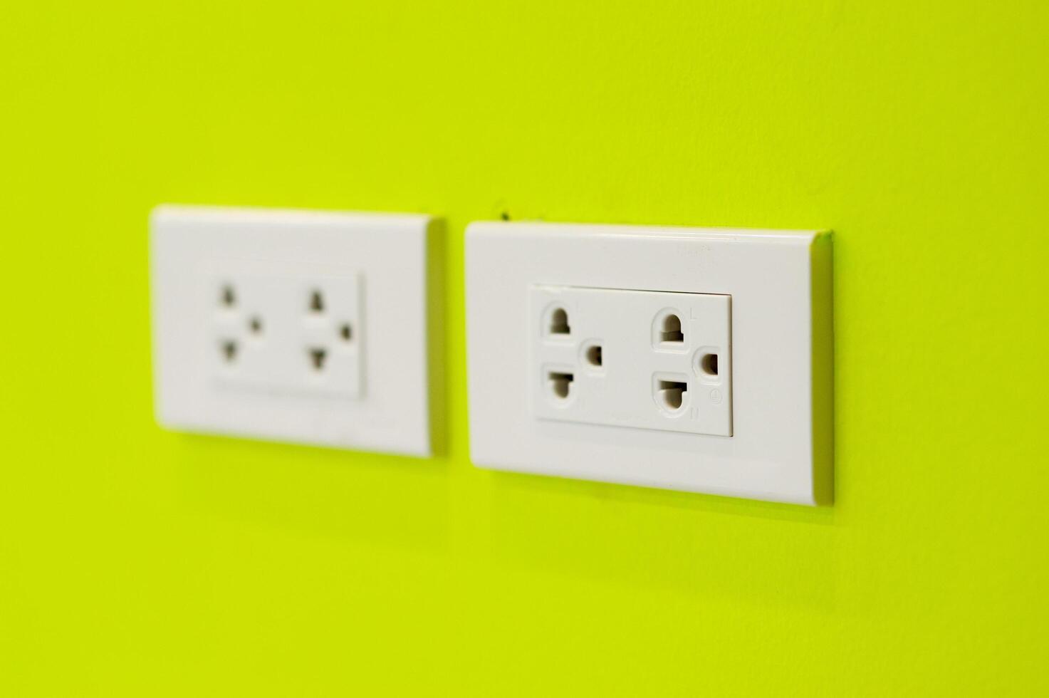 Plug socket in modern place photo