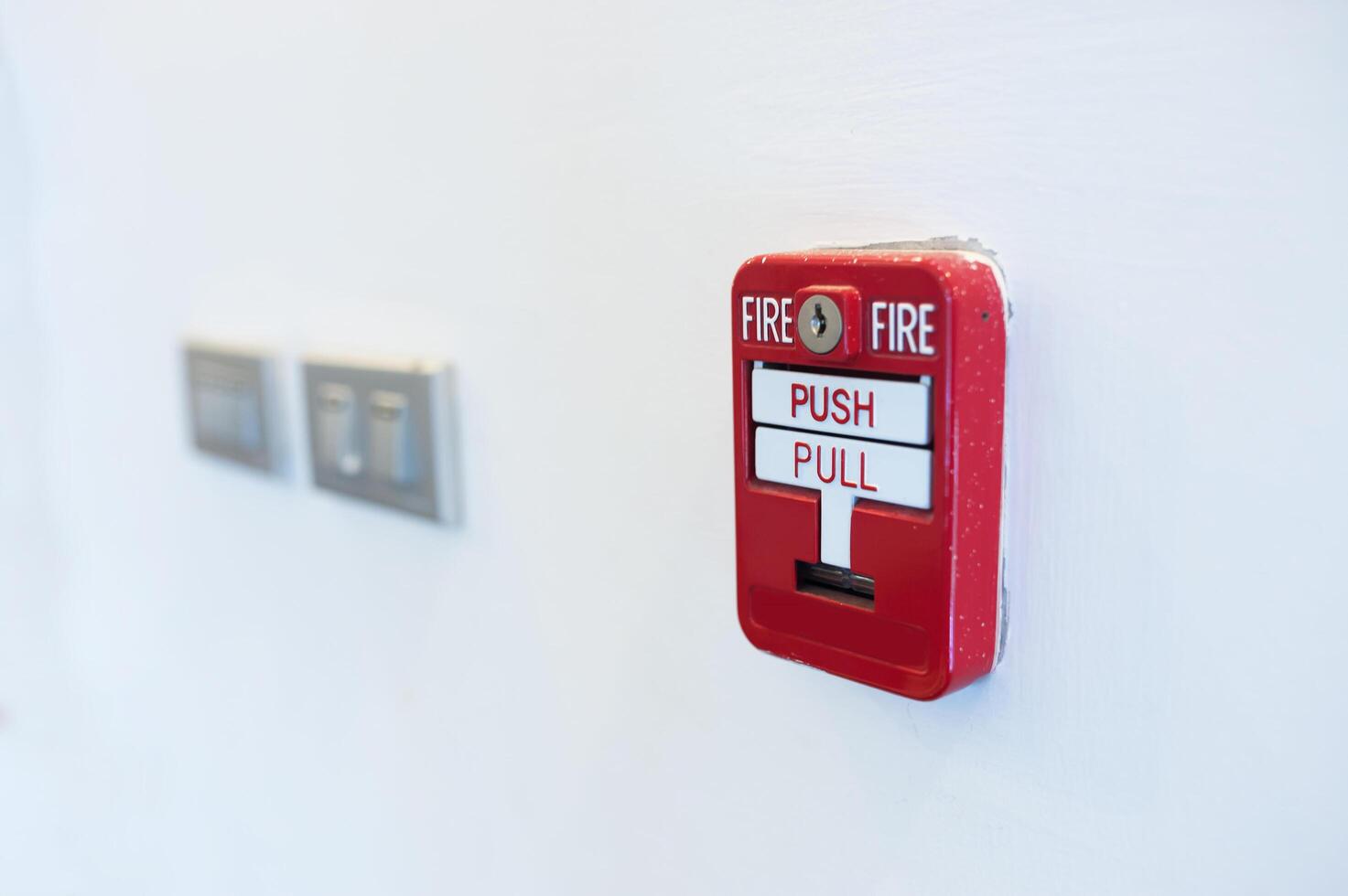 Fire Alarm near door fire photo