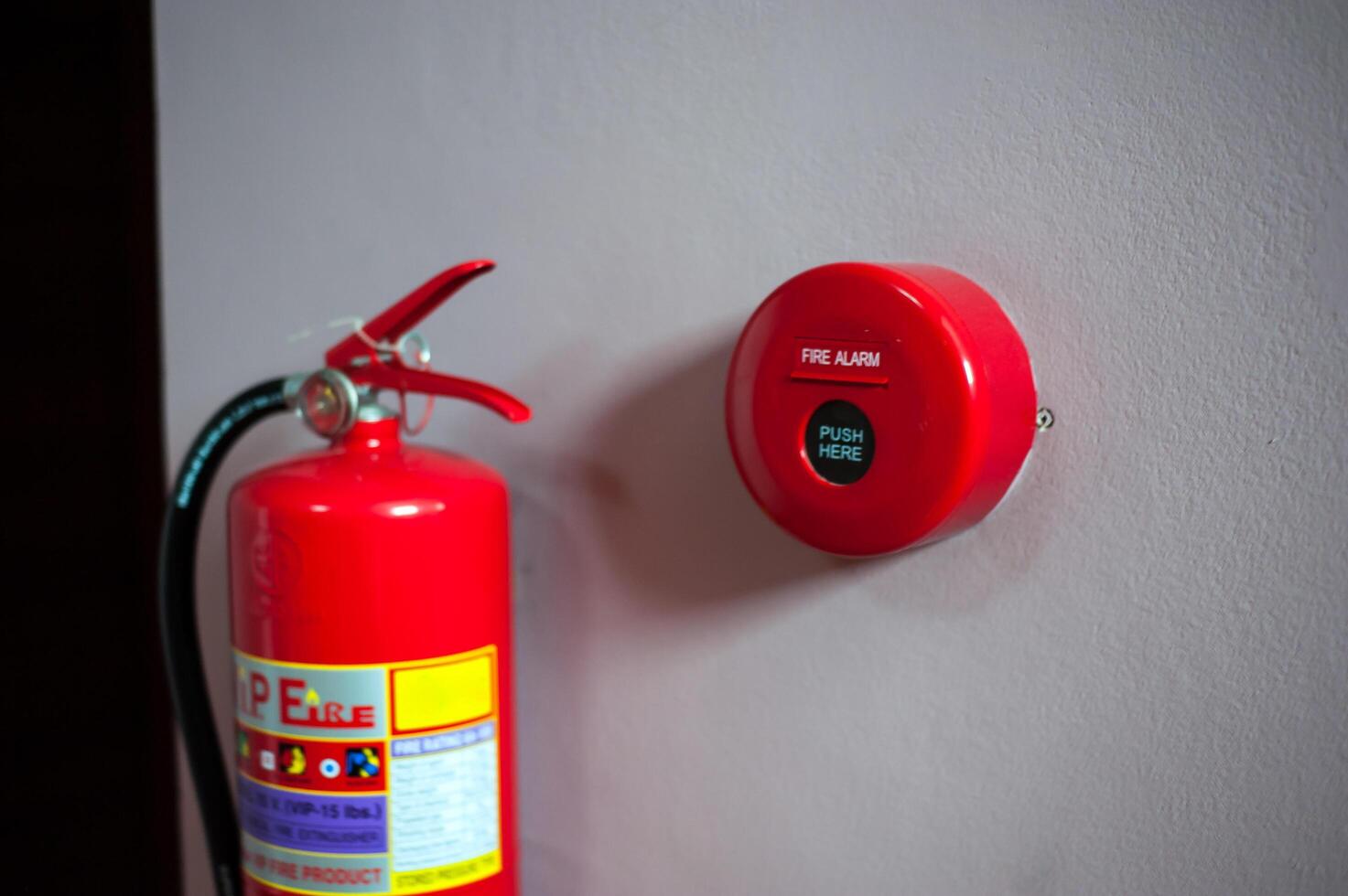 fire fighting in soft light photo