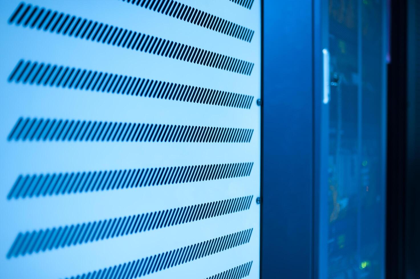 fiber optic with servers in a technology data center photo
