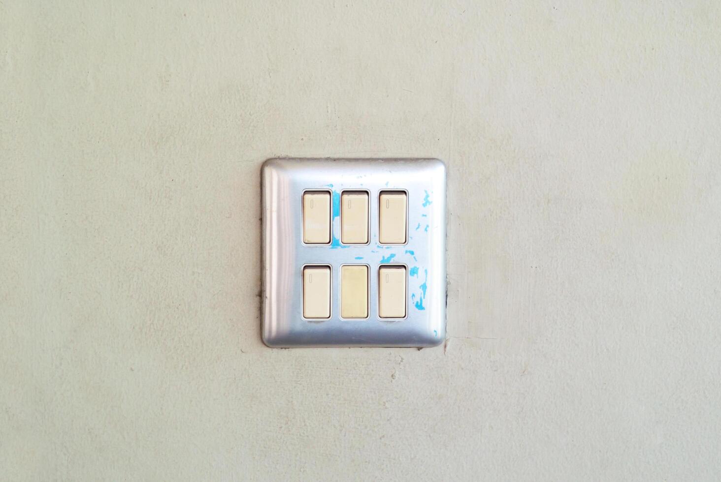 Switch light on wall with soft light photo