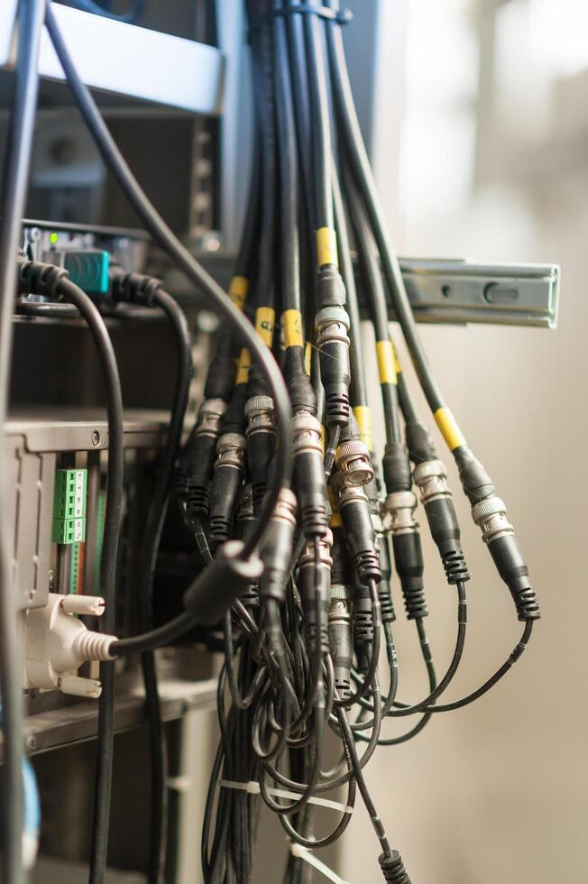 fiber optic with servers in a technology data center photo