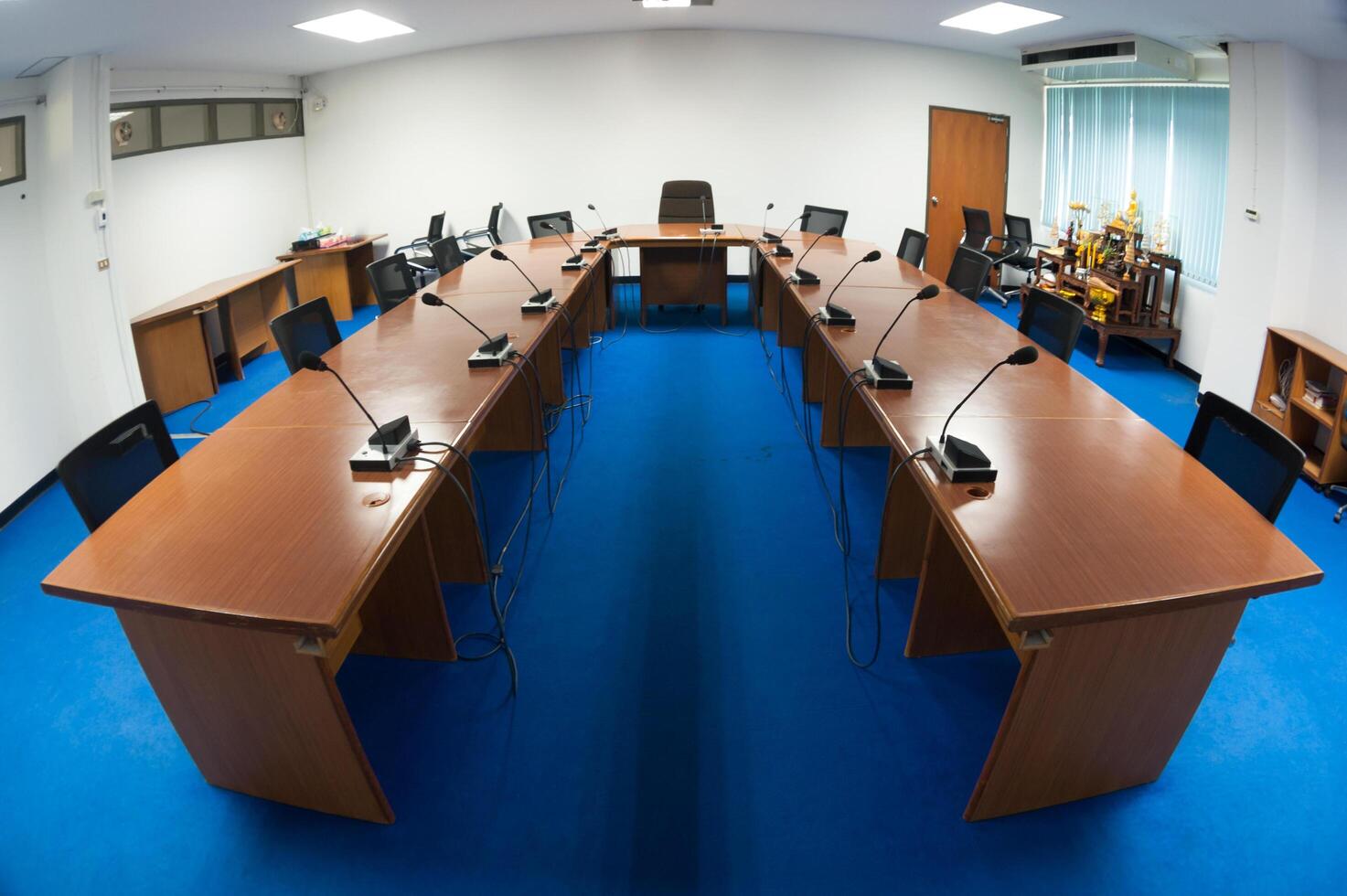 Meeting room empty no people photo