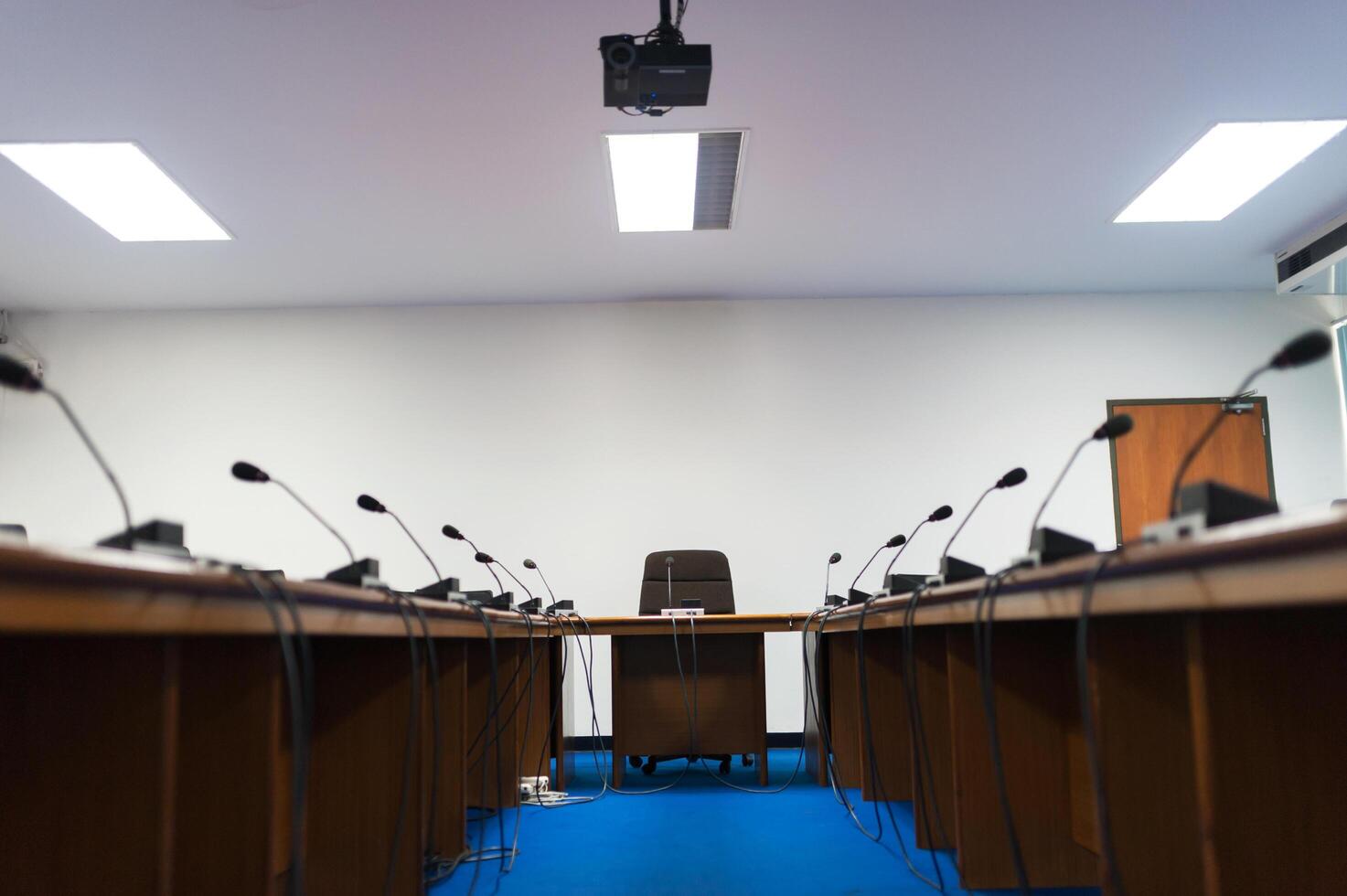 Meeting room empty no people photo