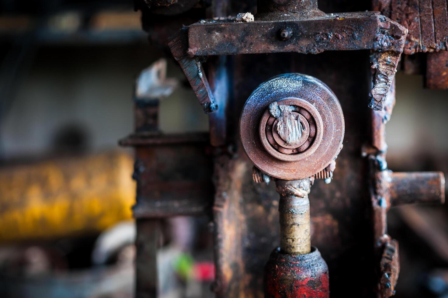 Old tool in dirty place photo
