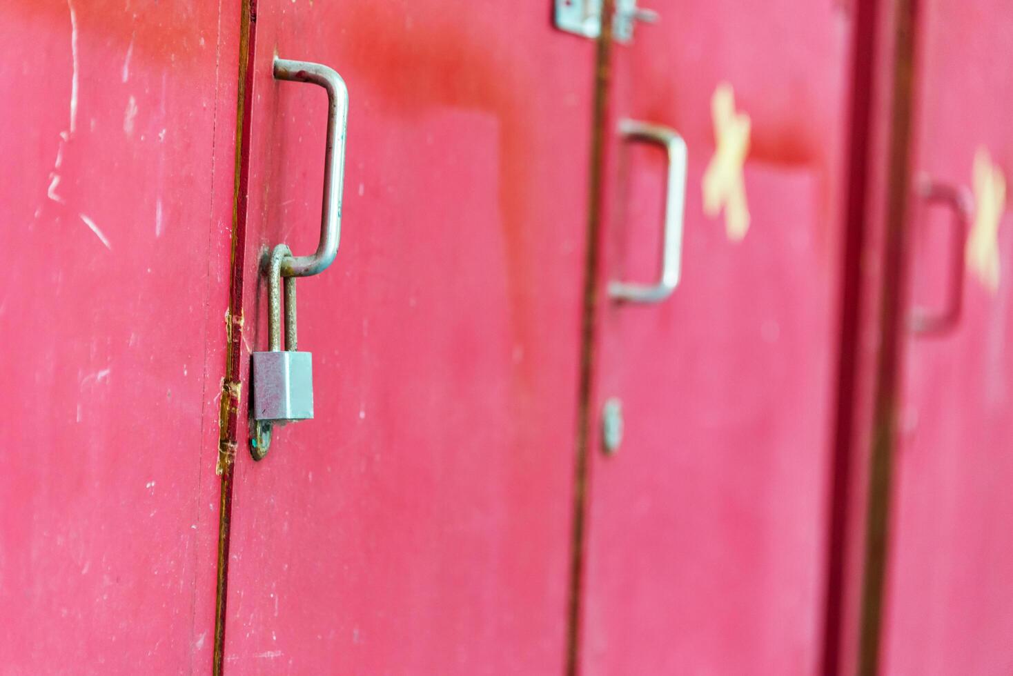 Dirty Locker in soft light photo