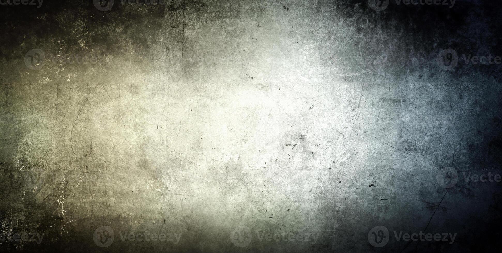 Abstract grunge texture with a vintage faded light gradient, scratches, and distressed details, ideal for design. photo
