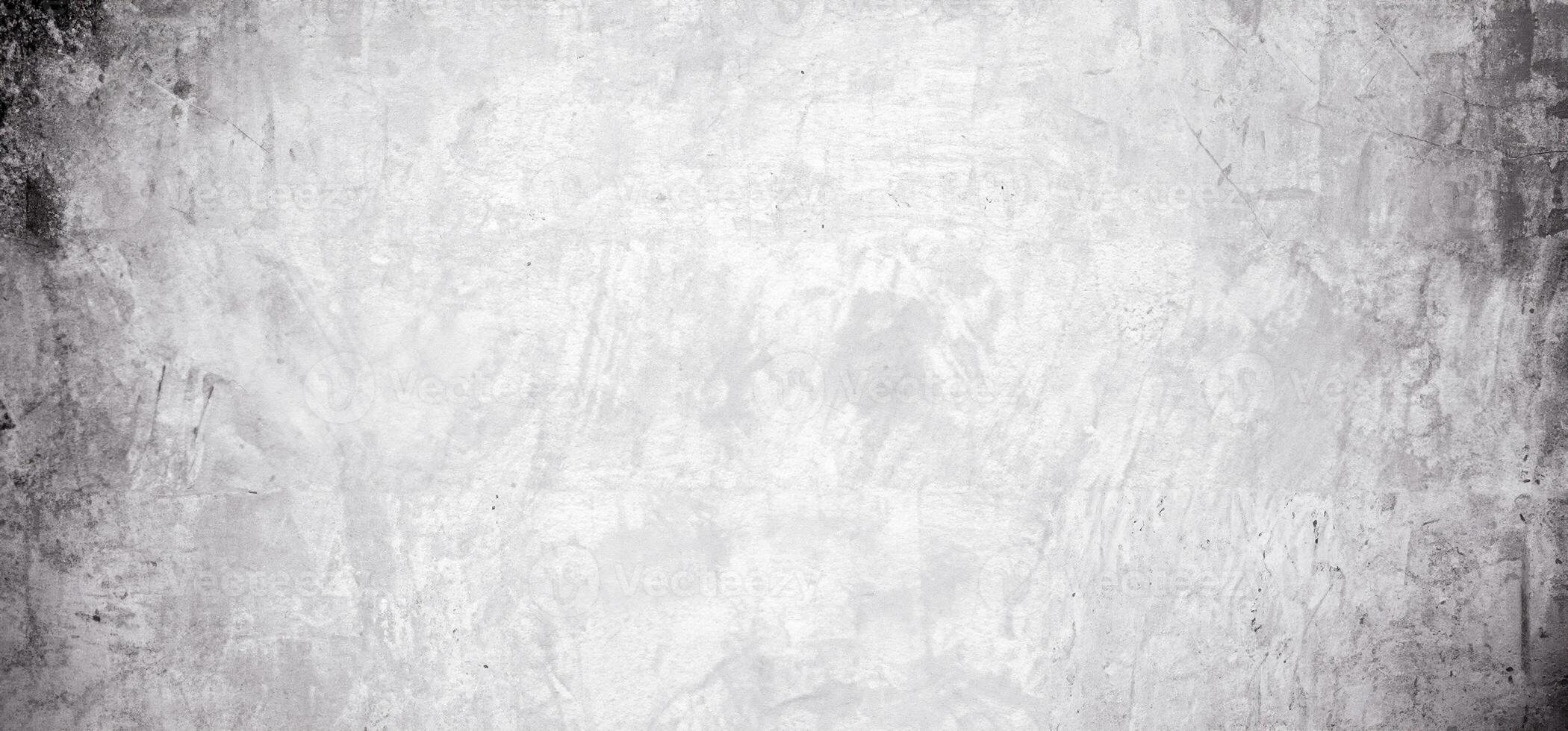 White grunge textured concrete wall background with weathered surface, suitable for design and artistic use. photo