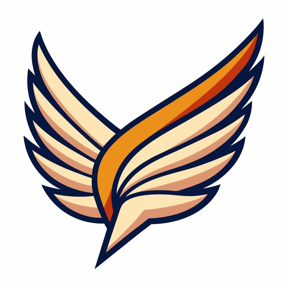 High-Quality Wing Illustration Perfect for Branding and Artwork vector