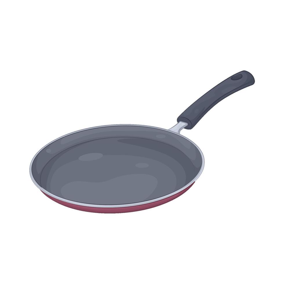 Illustration of frying pan vector
