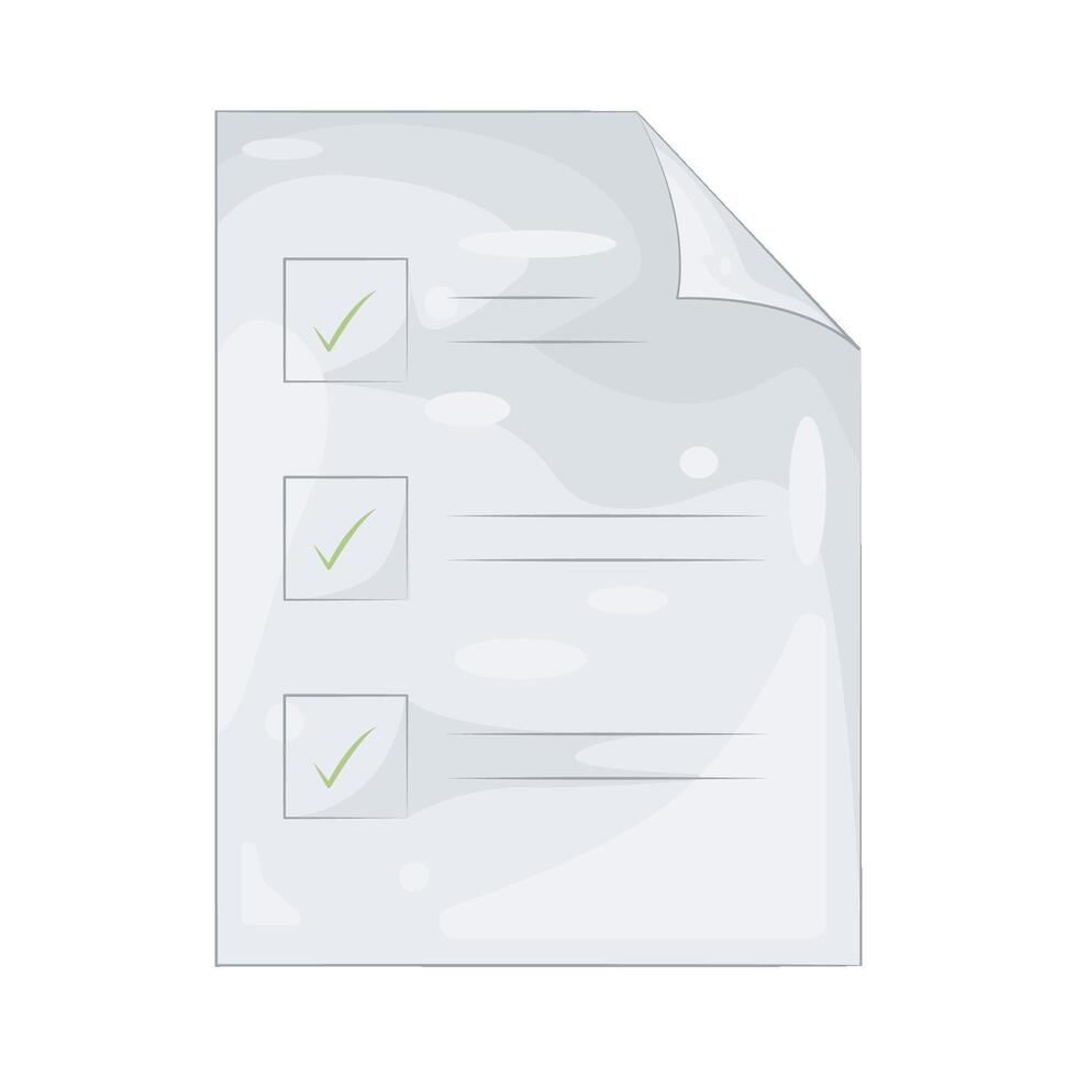 Illustration of Paper Checklist vector